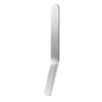 Image of Yoshikawa 89035 9 EAtCO NULU Butter Spreader, Stainless Steel, Silver