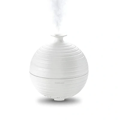 Image of Medisana AD 620 Aroma Diffuser, Room Freshener, Air Oil Burner with Timer, Electric Fragrance, Essential Oils Fragrance Oils, LED Wellness Light in 5 Colours, 300 ml, White