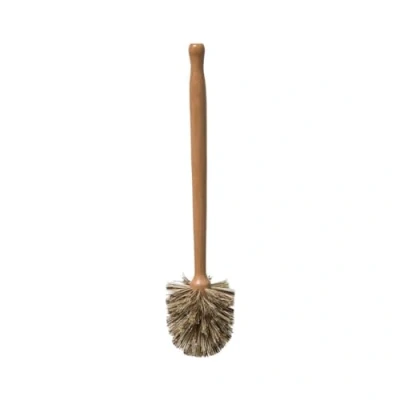 Image of VITA PERFETTA Antibacterial Hygienic Toilet Brush with Long Handle (8 x 35 cm) (Wood)