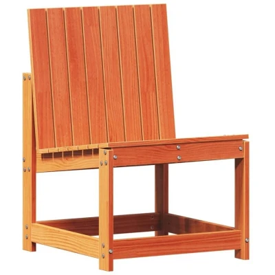 Image of vidaXL Garden Chair Wax Brown 50.5x55x77 cm Solid Wood Pine