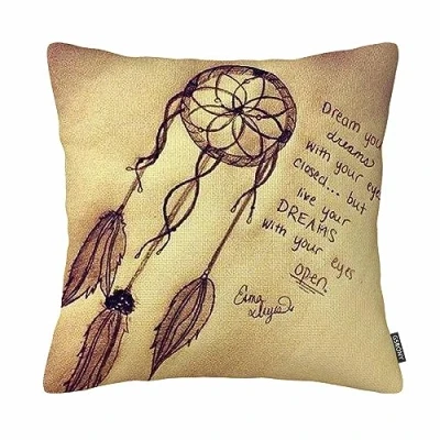 Image of Vintage Dream Catcher Dreamcatcher Pillowcase Zippered Pillow Cover 18X18 (Two sides)