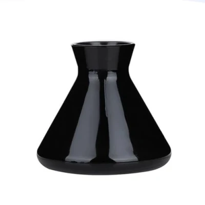 Image of TUPANDY 220ml/7.5oz Empty Refillable Glass Reed Diffuser Bottle Jars Aromatherapy Storage Container Fragrance Accessories Use for DIY Replacement Sets (Black)