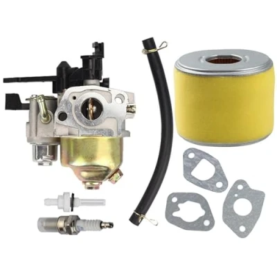 Image of Hippotech Carburetor with Air Filter Tank Joint for Honda GX160 GX110 GX140 GX200 GX120 5.5HP 4HP 6.5HP Engine Replaces 16100 ZH7 W51