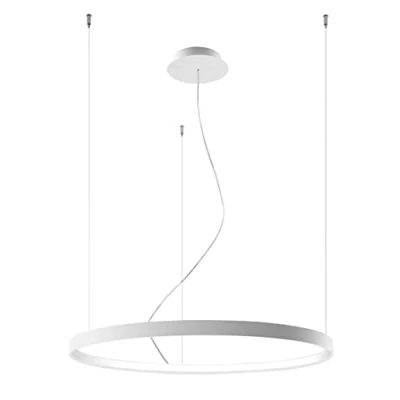 Image of Rio Integrated LED Circular Pendant Light White 78cm 3000K