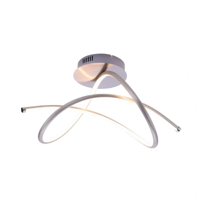 Image of JUST LIGHT. Violetta LED ceiling light, curved, steel