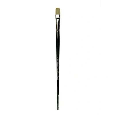 Image of Winsor &amp; Newton Size 8 Winton Hog Short Flat Long Handle