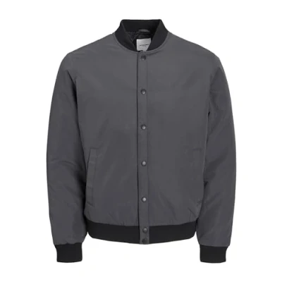 Image of Bestseller A/S Men&#039;s Jjwarrior College Bomber Jacket, Asphalt, M