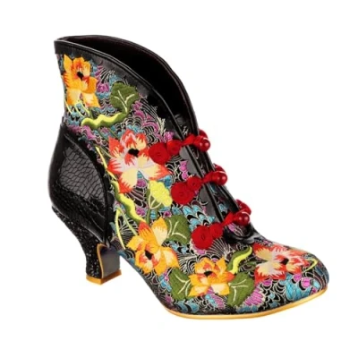 Image of Irregular Choice Lotus Eater Boots, Black, EUR 36 (UK 3.5)
