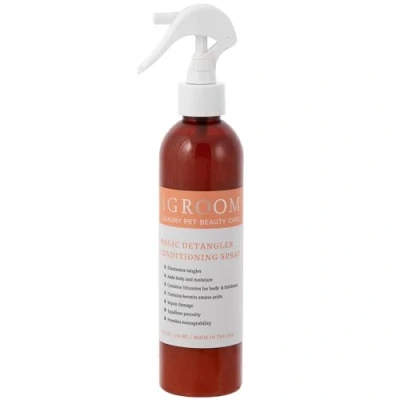 Image of iGroom Magic Detangling Dog Conditioning Spray, Luxury Pet Beauty Care, Protein Sealer, Condition and Moisturise, Made in USA, 237ml