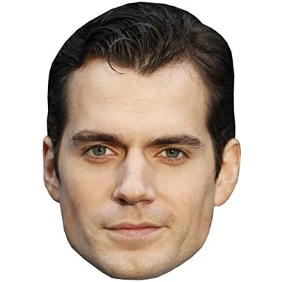 Image of FoxyPrinting Henry Cavill 2018 Celebrity Cardboard Party Face Mask Fancy Dress