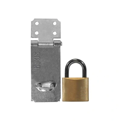 Image of Scan Hasp and Staple 89mm + 40mm Padlock SCAPHSGP89