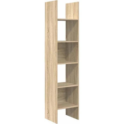 Image of vidaXL Book Cabinet Sonoma Oak 40x35x180 cm Engineered Wood