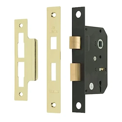 Image of Sterling MLS325 2.5 inch/65mm 3 Lever Sashlock Brass