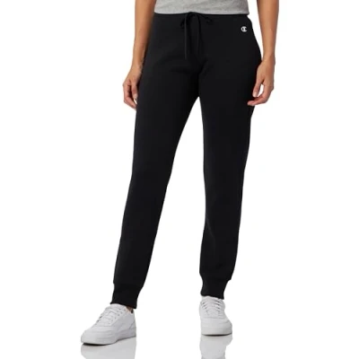 Image of Champion Basic CUFF Pants Tracksuit bottoms, Women&#039;s, Size: XXL, Black
