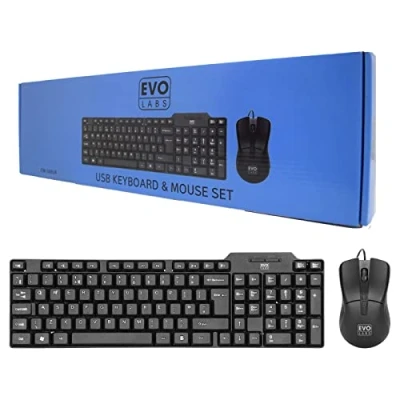 Image of Evo Labs CM 500UK Wired Keyboard and Mouse Combo Set