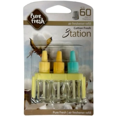 Image of PLUG IN 3TATION REFILLS FOR AMBI PUR MACHINE AIR FRESHENER SCENT (Cotton Fresh)