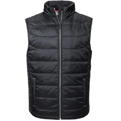 Image of Russell Athletic Mens Nano Padded Bodywarmer (Black) Size Large