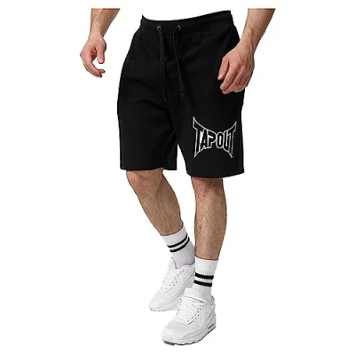 Image of Tapout Men&#039;s Lifestyle Basic Shorts, Black/White, 3XL