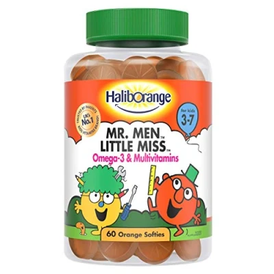 Image of Haliborange Kids Vitamins Mr. Men Little Miss Omega 3 and Multivitamins Softies, 60S 5012335888807
