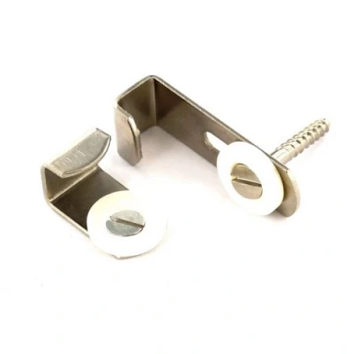 Image of Mirror Brackets Adjustable Nickel Plated x4