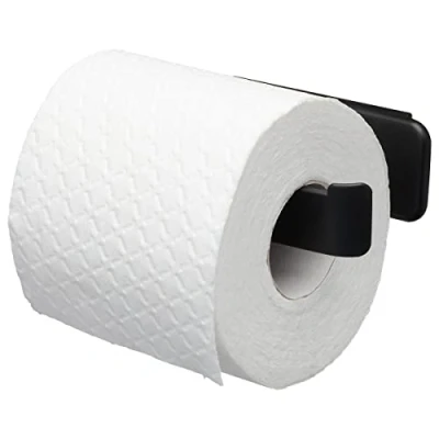 Image of Tiger Tess, Toilet roll holder without cover, Black, 81x145x45mm