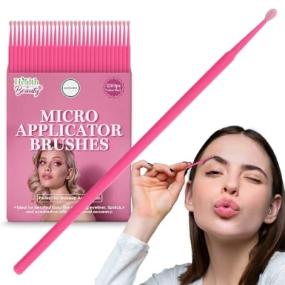 Image of 250pk Disposable Micro Applicator Brushes Eyelash Swabs, Eyelashes, Applicators for Mascara Lash Brushes, Microbrushes Make Up Brush Cleaning Wand