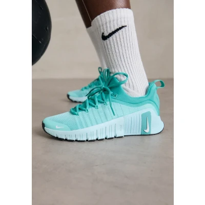 Image of Nike Performance FREE Metcon 6 Training shoe, Women&#039;s, Size: 8.5, Bleached turq/white washed/teal tint black shoes