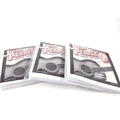Image of John Pearse Guitar Strings 3 Pack Acoustic Medium #700M Phosphor Bronze