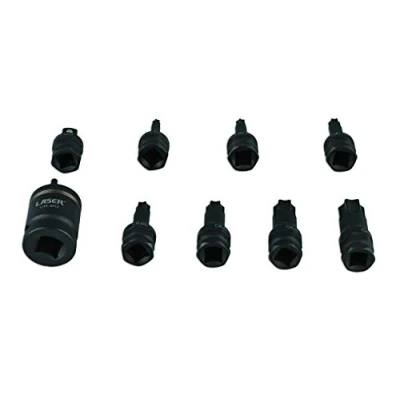 Image of Laser 7978 Dual Drive Star* Impact Bit Socket Set 9pc