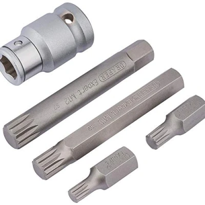 Image of Draper Spline Bit Set, 1/2&quot; Sq. Dr. (5 Piece)