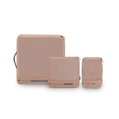 Image of Samsonite Pack Sized, Set of 3 Luggage Organizers, 14/22/30 cm, Pink (Rose), S/M/L, Suitcase Organiser