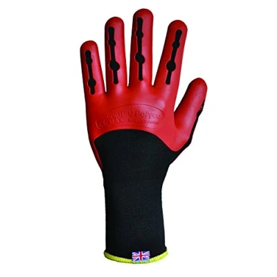 Image of Polyco GIM/01 Grip It Max Glove, Black/Red, Medium