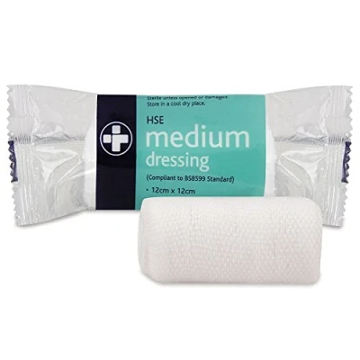 Image of Reliance Sterile HSE Dressing Unboxed Medium 12cm x (Pack 10) (RL316)
