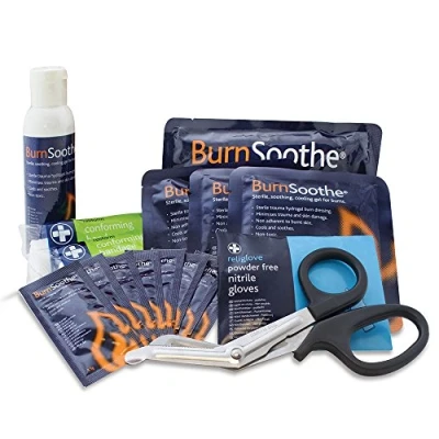 Image of Reliance Medical Burn First Aid Kit Refill, Safety Supplies, Refill Pack, Sterile Soothing Cooling Gel Essentials Burning Kit, Contains Gloves, Gel, Conforming Bandage