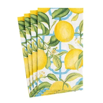 Image of Caspari Seville Paper Guest Towel Napkins in Ivory 15 Per Package (11910G)