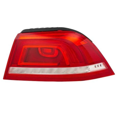 Image of 1Q0945096Q, 1Q0945096T Rear light HELLA 2SD 010 697 141 Right Outer section LED 12V Crystal clear, red with bulb holder VOLKSWAGEN: Eos