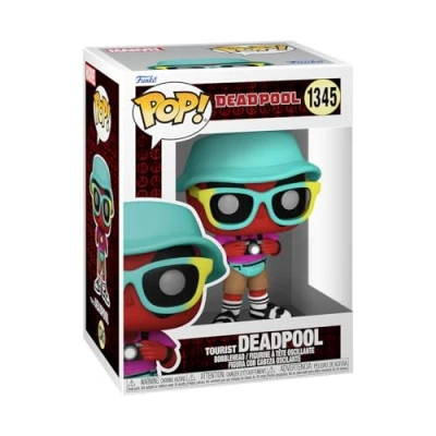 Image of Funko Pop! Marvel: Deadpool Tourist Collectable Vinyl Figure Gift Idea Official Merchandise Toys for Kids &amp; Adults Marvel Fans Model Collectors and Display
