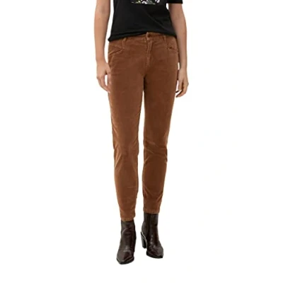 Image of s.Oliver Women&#039;s 2121484 Cord chinos, Brown #593319, 32
