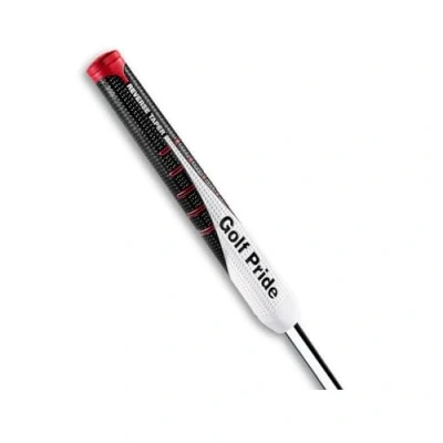 Image of *NEW* Golf Pride 2024 Reverse Taper Round Medium Midsize Putter Grip Enhanced Stroke Collection, Soft &amp; Tacky, Superior Traction, 63g, 0.580 Classic Black/White/Red