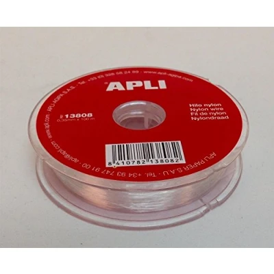 Image of Apli 946040 Nylon Cord Bobbin 0.35mm 100m 808