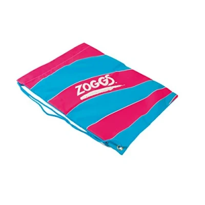 Image of Zoggs Juniors Handy Drawstring Bag, Swimming Rucksack, Pink, 43.5 x 33.5 cm