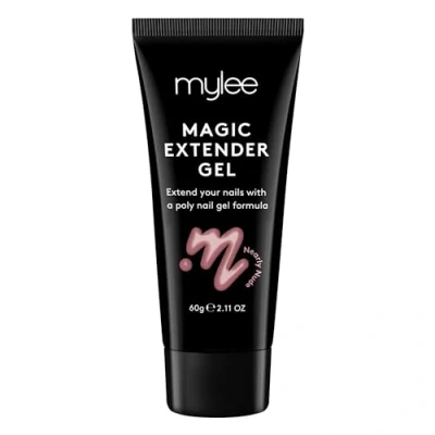 Image of MYGEL by Mylee Magic Extender Gel Long Lasting Wear, Natural Look, Nail Extension Gel, for Beginners &amp; Salon Professionals, Acrylic Thickening Builder Art 60 Gram Tub (Nearly Nude)