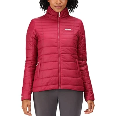 Image of Regatta Womens Freezeway III Insulated Quilted Jacket Pink 8 UK