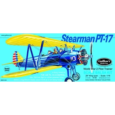Image of GUILLOW&#039;s Stearman PT 17 Model Kit
