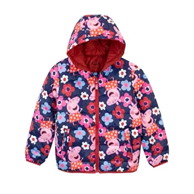 Image of Peppa Pig Girls Coat Multicoloured 5 6 Years