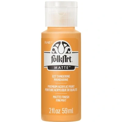 Image of Folk Art Acrylic Paint, Tangerine, 2 oz
