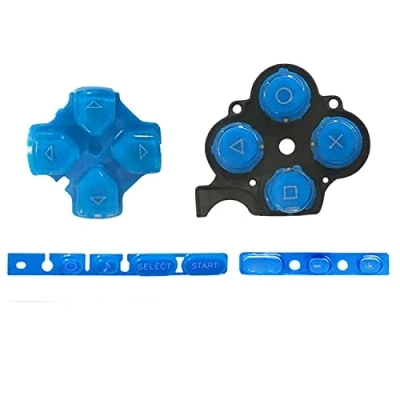 Image of OSTENT Buttons Key Pad Set Repair Replacement for Sony PSP 3000 Series Console Color Blue