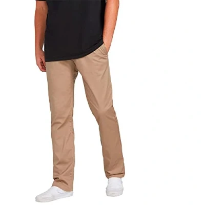 Image of Volcom Men&#039;s Frickin Modern Fit Stretch Chino Pant, Khaki 1, 32W x 34L