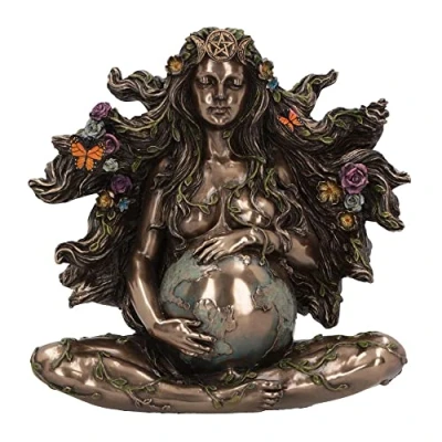 Image of Nemesis Now Gaea Life Figurine, 18cm, Bronze Gaia Mother
