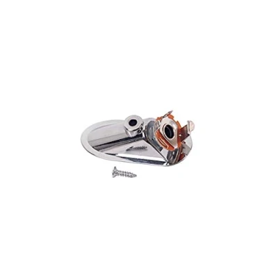 Image of Alnicov Boat Shape Loaded Guitar Output Input Jack Socket Plate for Strat Stratocaster Style Electric